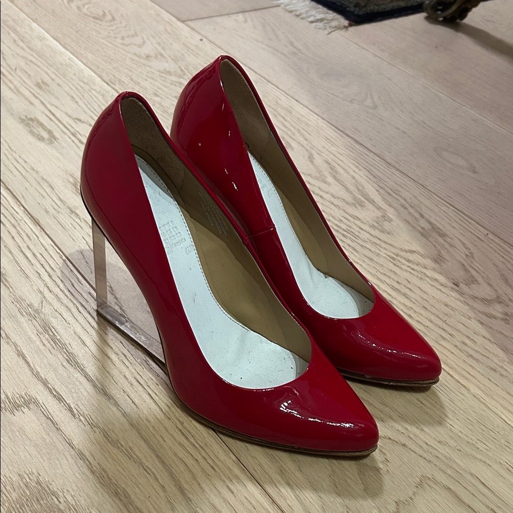 HM X Maison Martin Margiela Red Patent Leather Heels